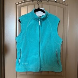 Columbia Aqua Blue Fleece Vest